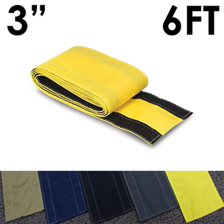ELECTRIDUCT SafCord Cord Cover 3" x 6ft- Yellow CC-SC-3-6-YL